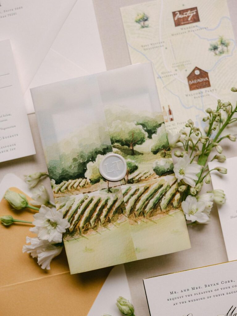 Vineyard Wedding Invitation