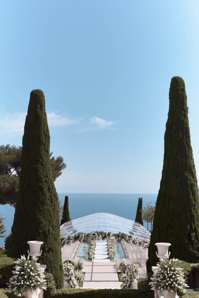 france wedding overlooking the ocean