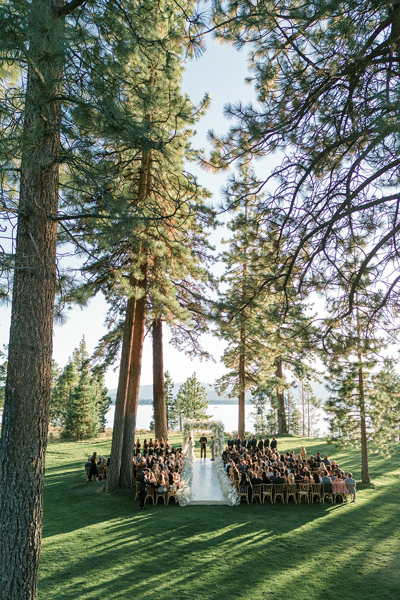 Wedding Ceremony at Edgewood in Lake Tahoe