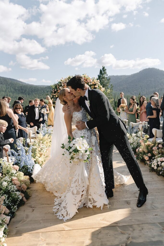 Wedding Ceremony Kiss at Martis Camp